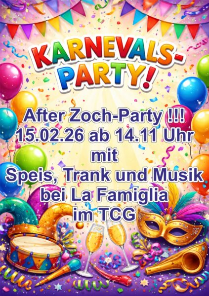 Karnevals-Party 2026 im TCG